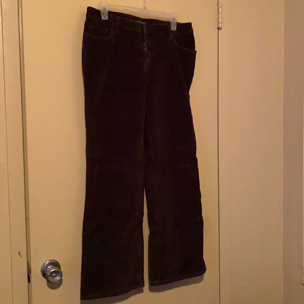 Sonoma 12p brown corduroy texture jeans.